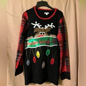 Festive Reindeer Christmas Sweater